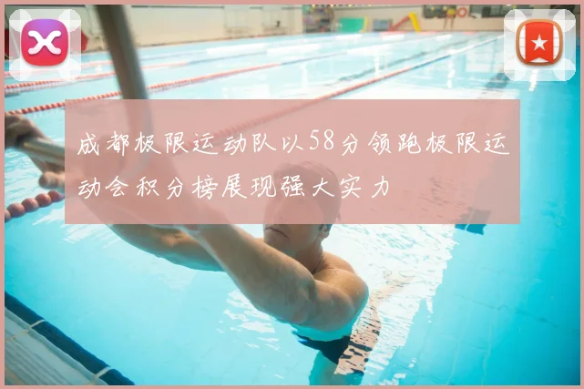 成都极限运动队以58分领跑极限运动会积分榜展现强大实力