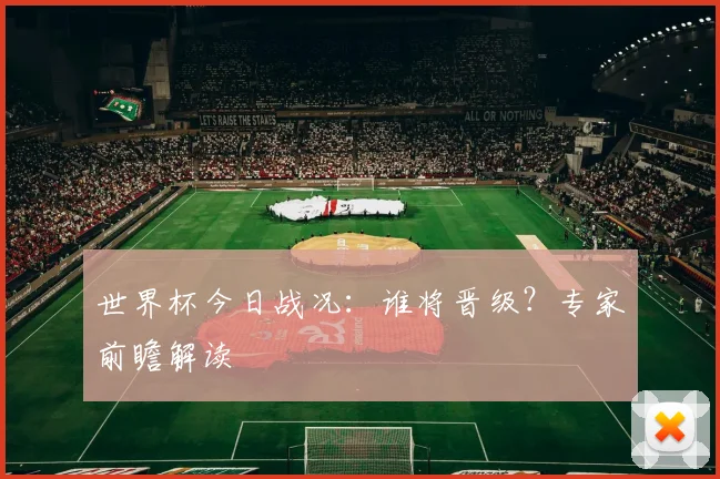 世界杯今日战况：谁将晋级？专家前瞻解读